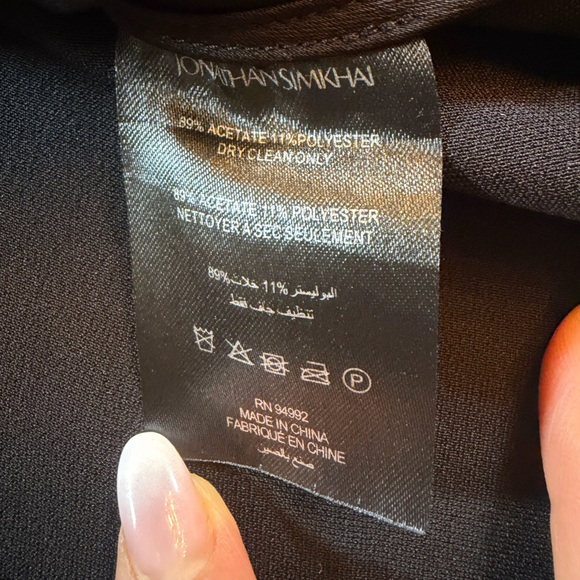 Jonathan Simkhai Lexy Classic Wovens Draped One Shoulder Top Size XS - Picture 5 of 7